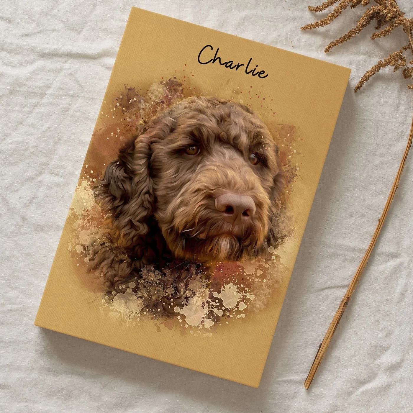 Custom Dog Watercolor Painting