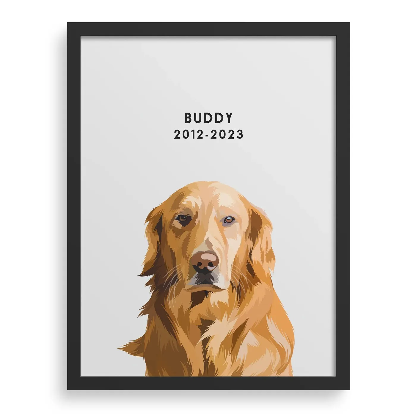 Custom Memorial Pet Portrait