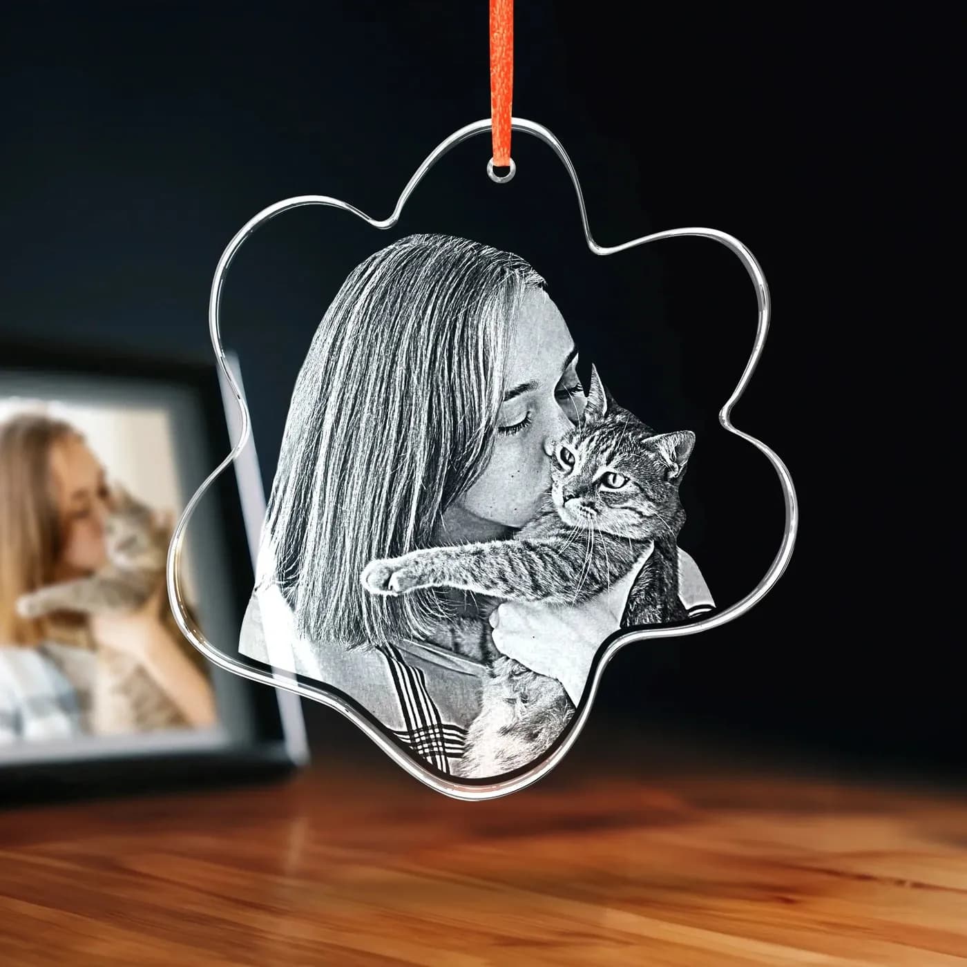 2D Memory Crystal - Ornament (Paw)