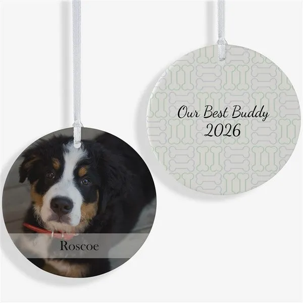 Pet Photo Memorial Ornament (3.75" Matte, 2-Sided)